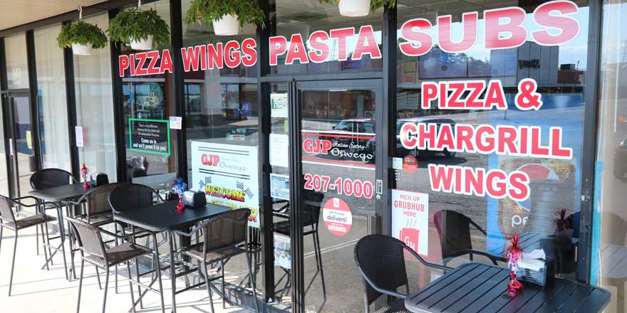 Photo of outside of GJP Italian Eatery in Oswego, NY.